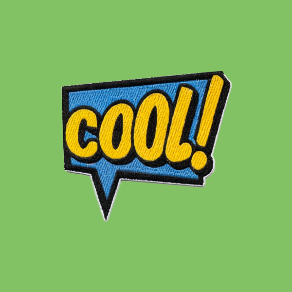 KIX STIX COOL! – Blaue eckige Sprechblase | Pop Off Pack Edition
